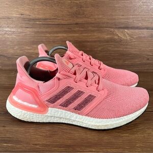 Adidas Ultraboost 20 Pink Athletic Sneakers Women’s Size 11 Shoes